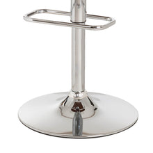 Load image into Gallery viewer, Mid-century Leather Modern Beige Adjustable Height Swivel Bar Stool