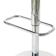 Load image into Gallery viewer, Mid-century Modern Black PU and Walnut Bentwood Adjustable Height Swivel Bar Stool