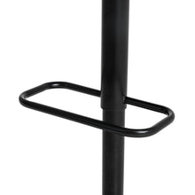 Load image into Gallery viewer, Mid-century Modern White PU and Black Bentwood Adjustable Height Swivel Bar Stool, Set of 2