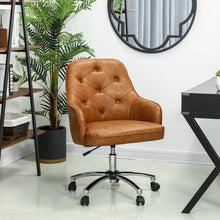 Load image into Gallery viewer, Caramel Bonded Leather Gaslift Adjustable Swivel Office Chair/Desk Chair