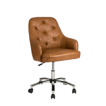 Load image into Gallery viewer, Caramel Bonded Leather Gaslift Adjustable Swivel Office Chair/Desk Chair