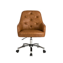 Load image into Gallery viewer, Caramel Bonded Leather Gaslift Adjustable Swivel Office Chair/Desk Chair