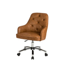 Load image into Gallery viewer, Caramel Bonded Leather Gaslift Adjustable Swivel Office Chair/Desk Chair