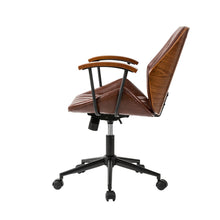 Load image into Gallery viewer, Russet Leatherette Adjustable Swivel Desk Chair/Task Office Chair