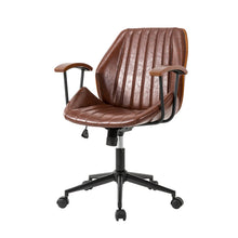 Load image into Gallery viewer, Russet Leatherette Adjustable Swivel Desk Chair/Task Office Chair