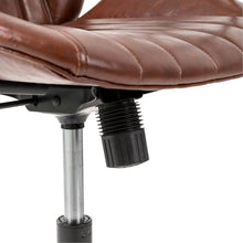 Load image into Gallery viewer, Russet Leatherette Adjustable Swivel Desk Chair/Task Office Chair