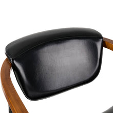 Load image into Gallery viewer, Black Leatherette Gaslift Adjustable Swivwl Bar Stools, Set of 2