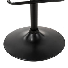 Load image into Gallery viewer, Black Leatherette Gaslift Adjustable Swivwl Bar Stools, Set of 2
