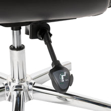 Load image into Gallery viewer, Mid-Century Modern Black Leatherette Adjustable Swivel High Back Office Chair