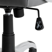 Load image into Gallery viewer, Black PU Leather Gaslift Adjustable High-Back Swivel Office Chair