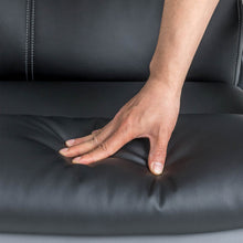 Load image into Gallery viewer, Black PU Leather Gaslift Adjustable High-Back Swivel Office Chair