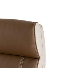 Load image into Gallery viewer, Brown PU Leather Gaslift Adjustable High-Back Swivel Office Chair