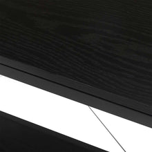 Load image into Gallery viewer, 43.25"L Modern Industrial Black Wood/Metal Console Table