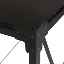 Load image into Gallery viewer, 43.25"L Modern Industrial Black Wood/Metal Console Table