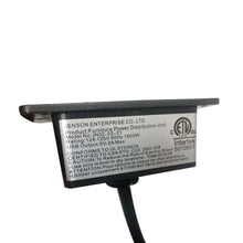 Load image into Gallery viewer, 43.25"L Modern Industrial Black Wood/Metal Writing Desk With 1 Outlets and 2 USB Charging Ports