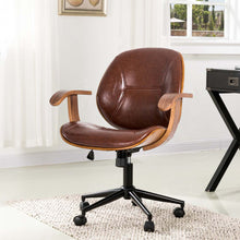 Load image into Gallery viewer, Russet PU Leather Adjustable Swivel Desk Chair/Task Chair