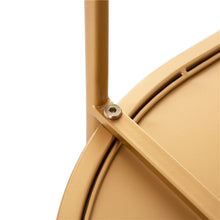 Load image into Gallery viewer, 30.75"H 2-Tier Gold Deluxe Metal Oval Mirrored Bar Cart