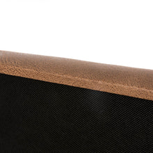 Load image into Gallery viewer, 19.69"L Whiskey Brown Leathaire Upholstered Storage Stool