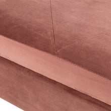 Load image into Gallery viewer, 19.69"L Pink Clay Velvet Upholstered Storage Stool