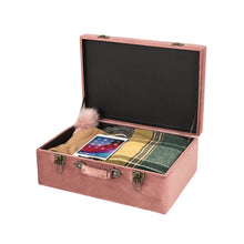 Load image into Gallery viewer, 19.69"L Pink Clay Velvet Upholstered Storage Stool