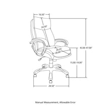 Load image into Gallery viewer, Velvet Gaslift Adjustable High-Back Swivel Office Chair