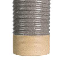 Load image into Gallery viewer, Farmhouse Gray/Brown Two-tone Decorative Metal Vase, Set of 3