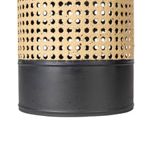 Load image into Gallery viewer, Boho Decorative Gold/Black Floor Metal Vase, Set of 2