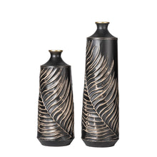 Load image into Gallery viewer, Boho Elegant Decorative Metal Table/Floor Vase, Set of 2
