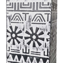 Load image into Gallery viewer, Global/Boho Textured Metal Table / Floor Vase, Set of 2