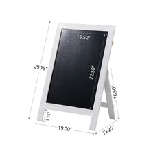 Load image into Gallery viewer, Farmhouse White Wooden Framed Haning or Standing Chalkboard Sign