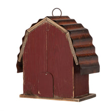 Load image into Gallery viewer, 10.25"H Rustic Solid Wood Barn Birdhouse