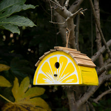 Load image into Gallery viewer, 11.5"L Distressed Solid Wood Lemon Birdhouse
