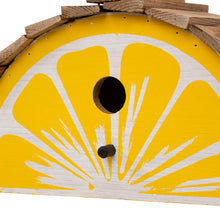 Load image into Gallery viewer, 11.5"L Distressed Solid Wood Lemon Birdhouse