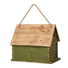Load image into Gallery viewer, 14.25"L Oversized Distressed Solid Wood Cottage Birdhouse