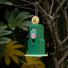 Load image into Gallery viewer, 13.75"H Wood Green Gas Pump Birdhouse