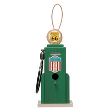 Load image into Gallery viewer, 13.75"H Wood Green Gas Pump Birdhouse