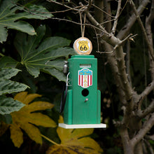 Load image into Gallery viewer, 13.75"H Wood Green Gas Pump Birdhouse