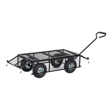 Load image into Gallery viewer, Heavy Duty Black Steel Utility Garden Cart, 550 lbs Weight Capacity