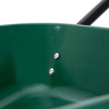 Load image into Gallery viewer, 5-cu ft Green Steel Framed Plastic Garden Dual-Wheel Utility Dump Cart