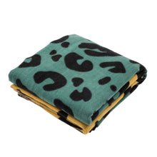 Load image into Gallery viewer, Women Green, Yellow and Beige Leopard Grain Scarf