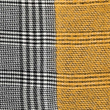 Load image into Gallery viewer, Unisex Oversized Yellow and Grey Scarf with Fringes