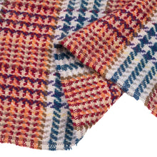 Load image into Gallery viewer, Women Oversized Orange, White and Grey Scarf with Tassels