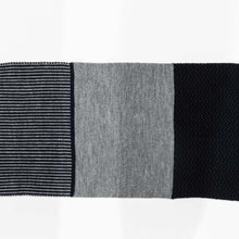 Load image into Gallery viewer, Men's Black, White and Grey Scarf