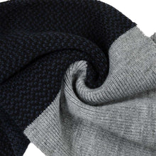 Load image into Gallery viewer, Men's Black, White and Grey Scarf