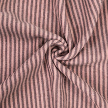 Load image into Gallery viewer, Women Oversized Pink and Brown Striped Reversible Scarf with Tassels
