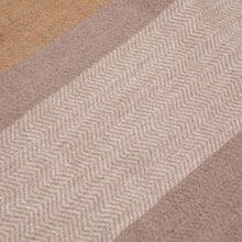 Load image into Gallery viewer, Women Oversized Yellow, Cream and Grey Chevron Grain Scarf with Tassels