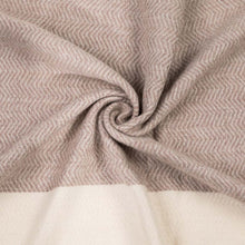 Load image into Gallery viewer, Women Oversized Yellow, Cream and Grey Chevron Grain Scarf with Tassels