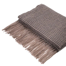 Load image into Gallery viewer, Women Oversized Grey long Scarf with Tassels
