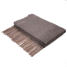 Load image into Gallery viewer, Women Oversized Grey long Scarf with Tassels