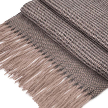 Load image into Gallery viewer, Women Oversized Grey long Scarf with Tassels